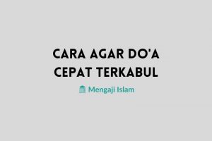 cara agar doa cepat terkabul