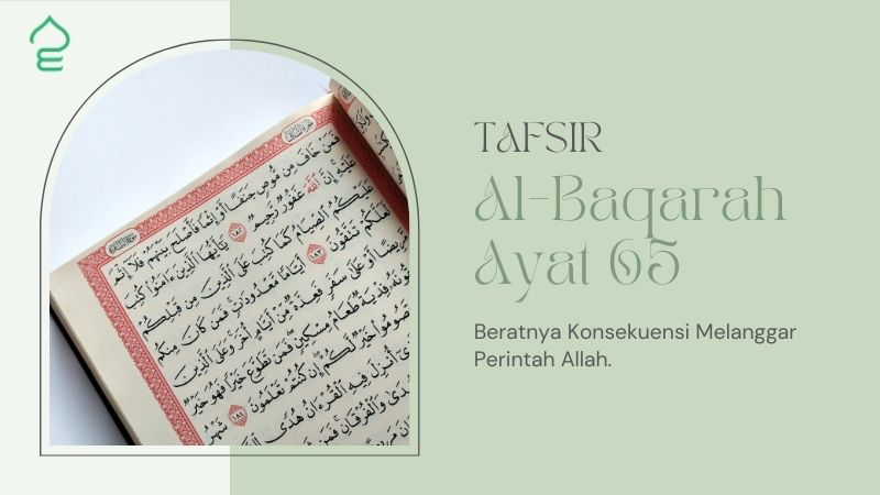 Al-Baqarah Ayat 65: Terjemah dan Tafsirnya